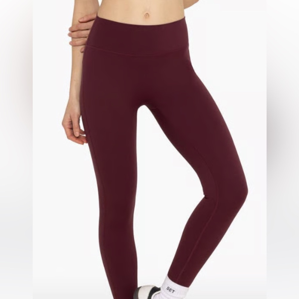 SET Active Red Leggings Sleek Stretchy Design